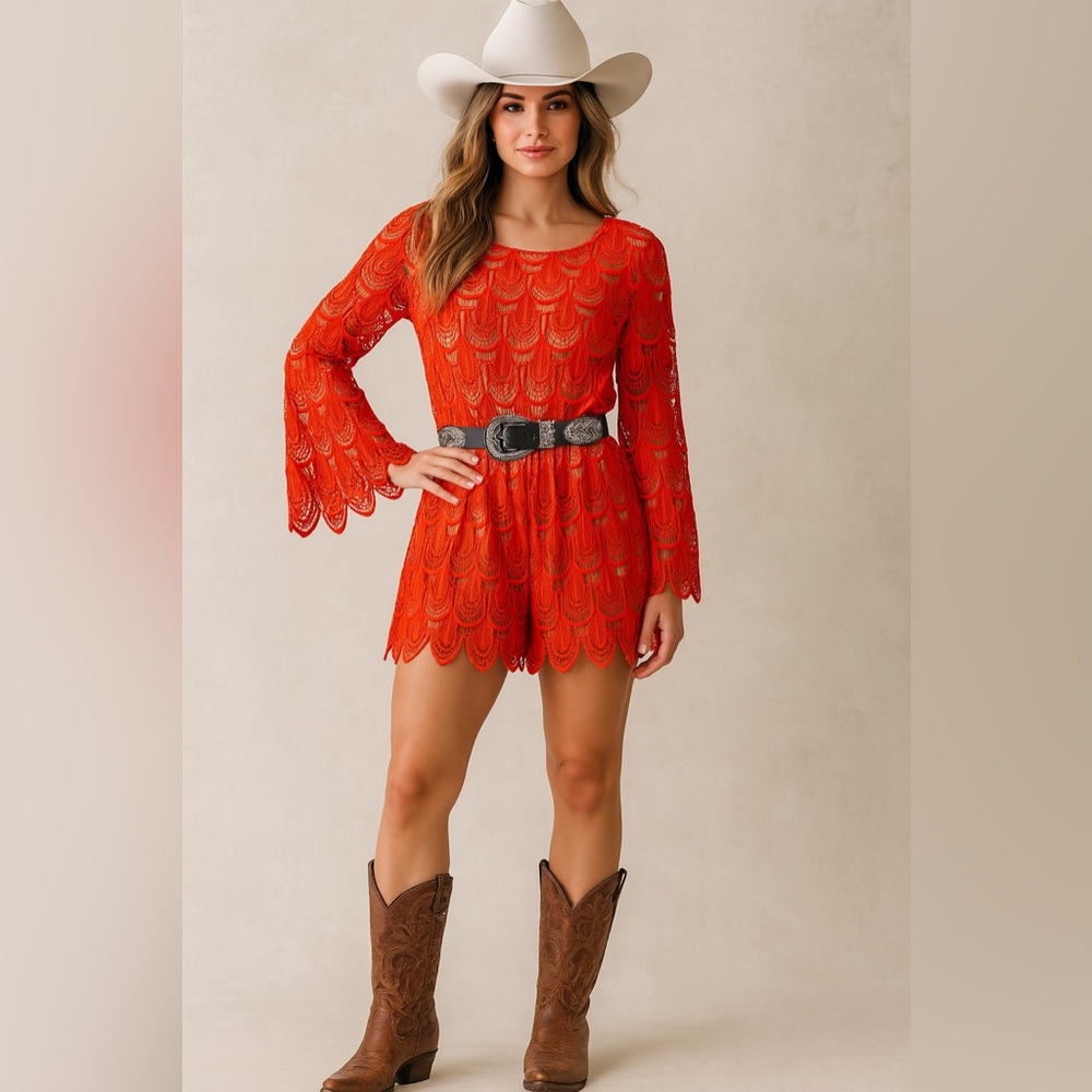 The Laundry Room Molaka Lace Romper